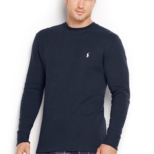 Polo Ralph Lauren Waffle-Knit CrewNeck Thermal Top